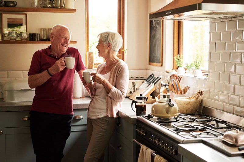 Cropped shot of an older couple spending quality time together at home.